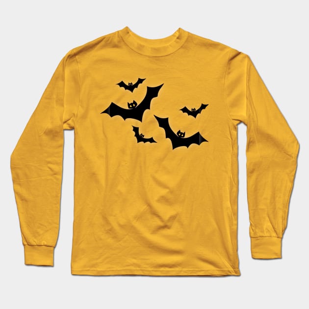 Bats Flying Flight Halloween Long Sleeve T-Shirt by MIRgallery